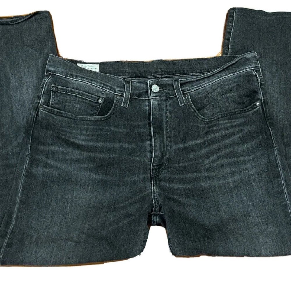 Premium Mens Levi's 502 Regular Taper, Size 34x30, Charcoal Gray